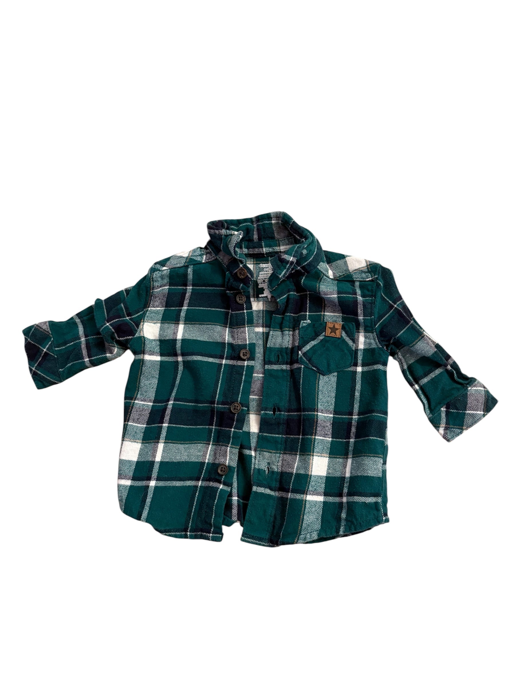 Chemise carreautée 0-3 mois