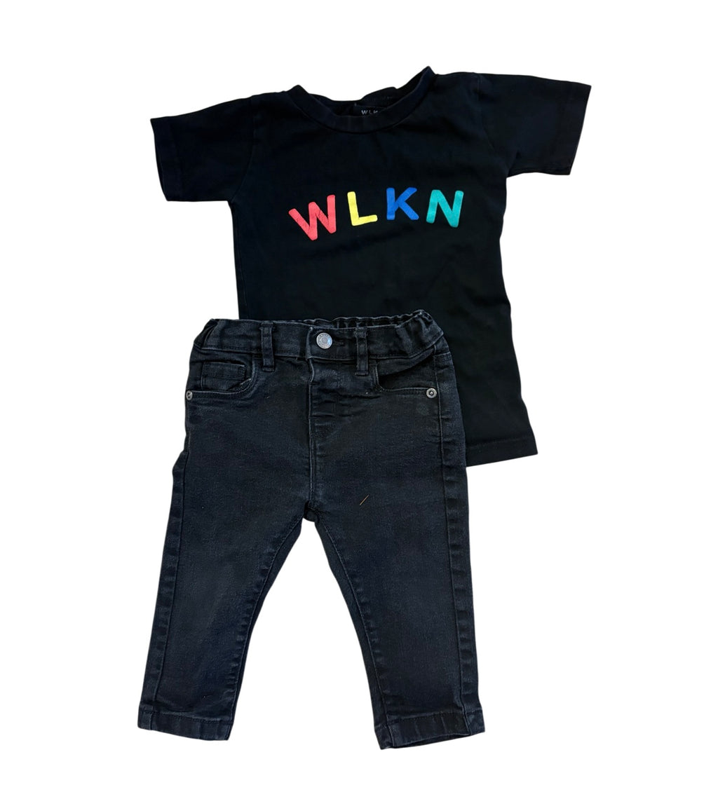 T-SHIRT WLKN+jeans 2 ans