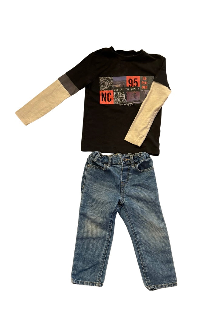 Chandail NORTCOAST+jeans 2 ans
