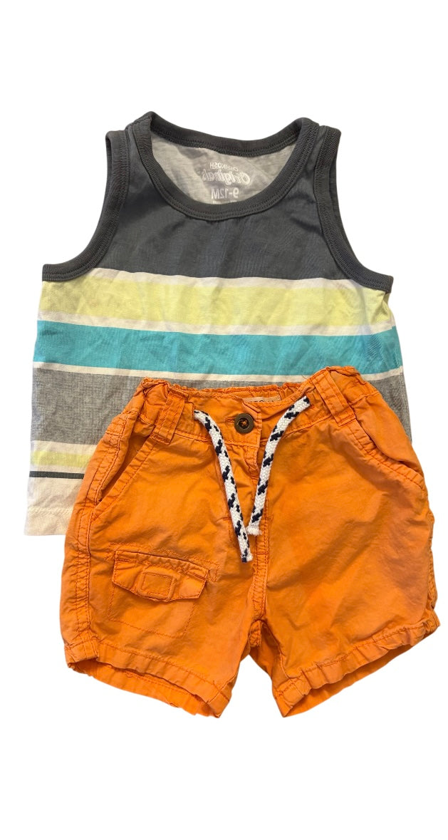 Short MINOTI+camisole  OSHKOSH 6-12 mois