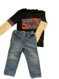 Chandail NORTCOAST+jeans 2 ans