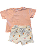 Short PEKKLE+chandail ZARA 12-18 mois