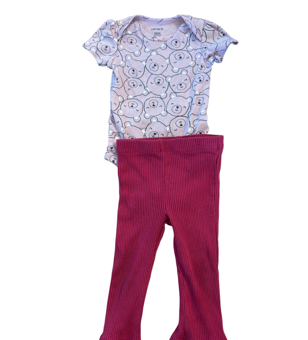 Pantalon ROCOCO+cache couche CARTER’S 12 mois