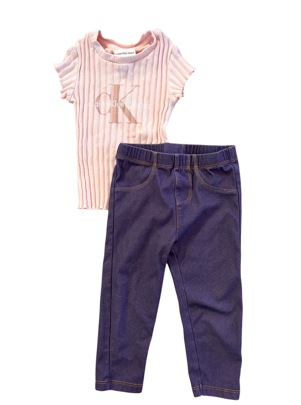 Pantalon PEKKLE 18 mois+chandail CALVIN KLEIN 2 ans