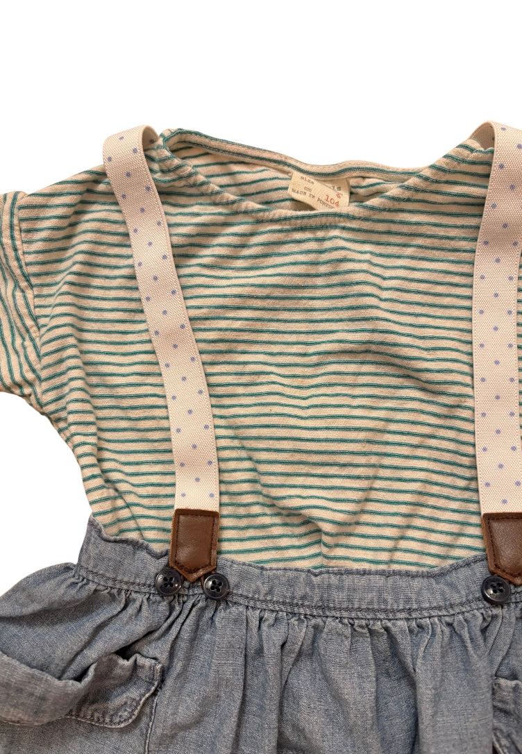 T-shirt ZARA+ Jupe salopette BABY B’GOSH 2 ans