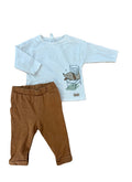 Chandail SOURIS MINI 3-6 mois + pantalon H&M 4-6 mois