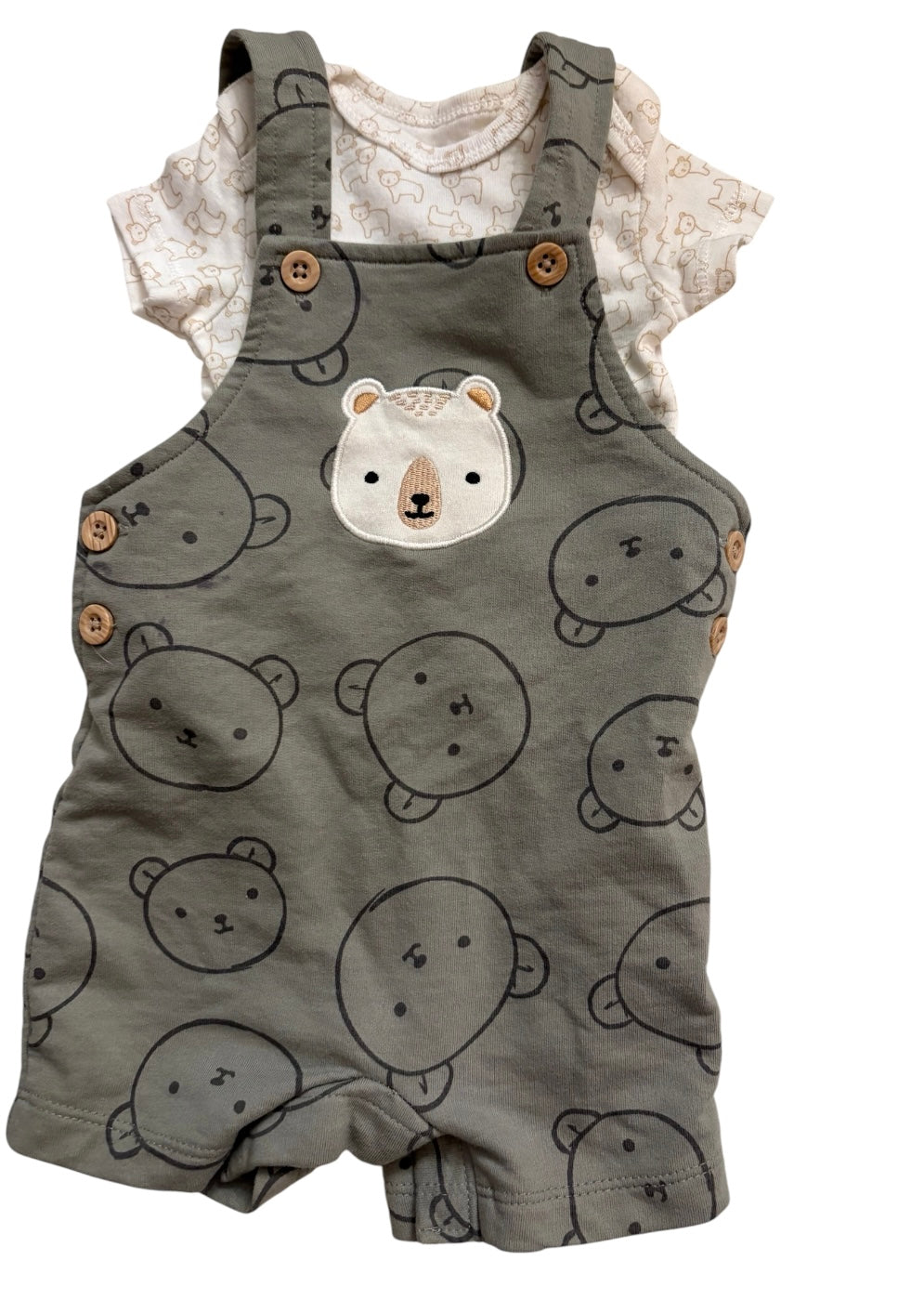 Salopette PEKKLE+cache couche CARTER’S 6 mois