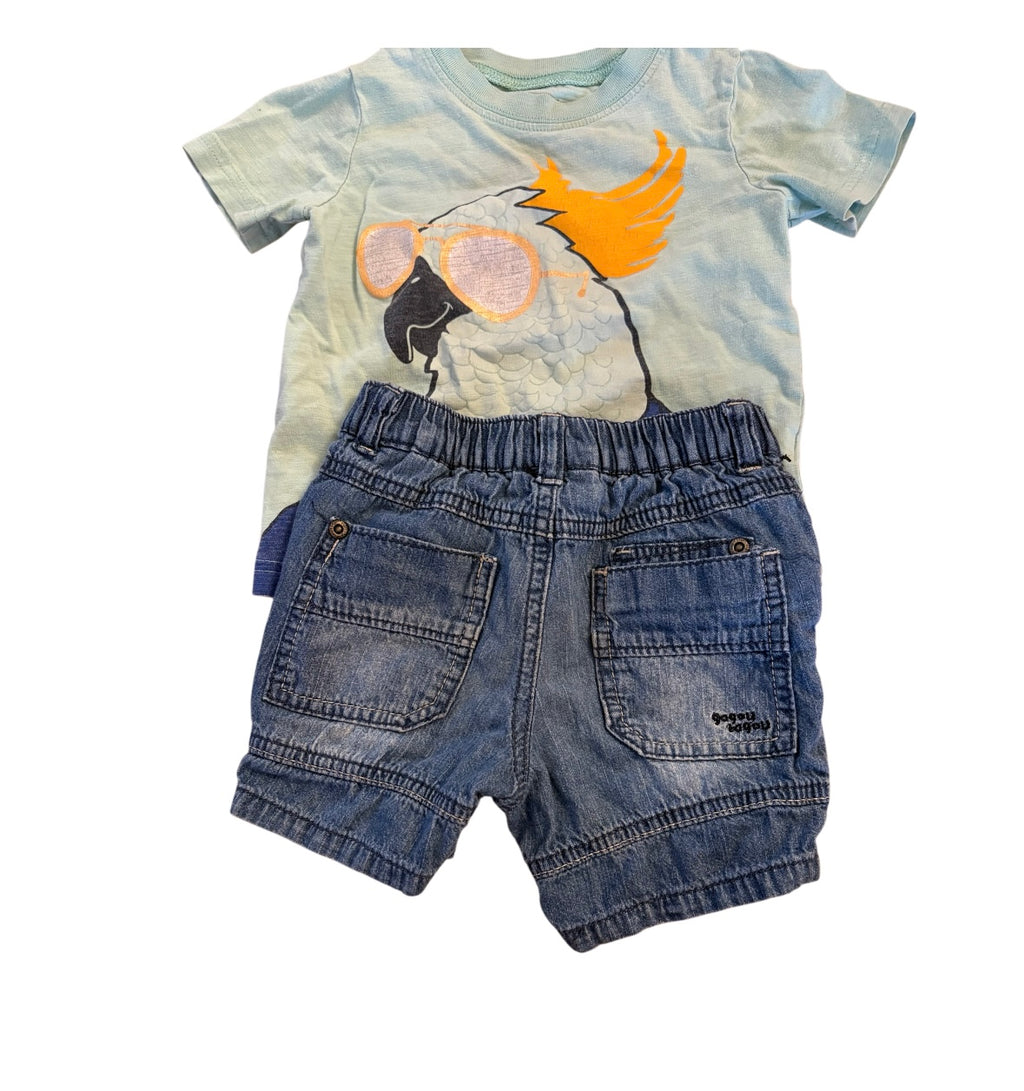 Pantalon GAGOU+chandail CARTER’S 12-18 mois