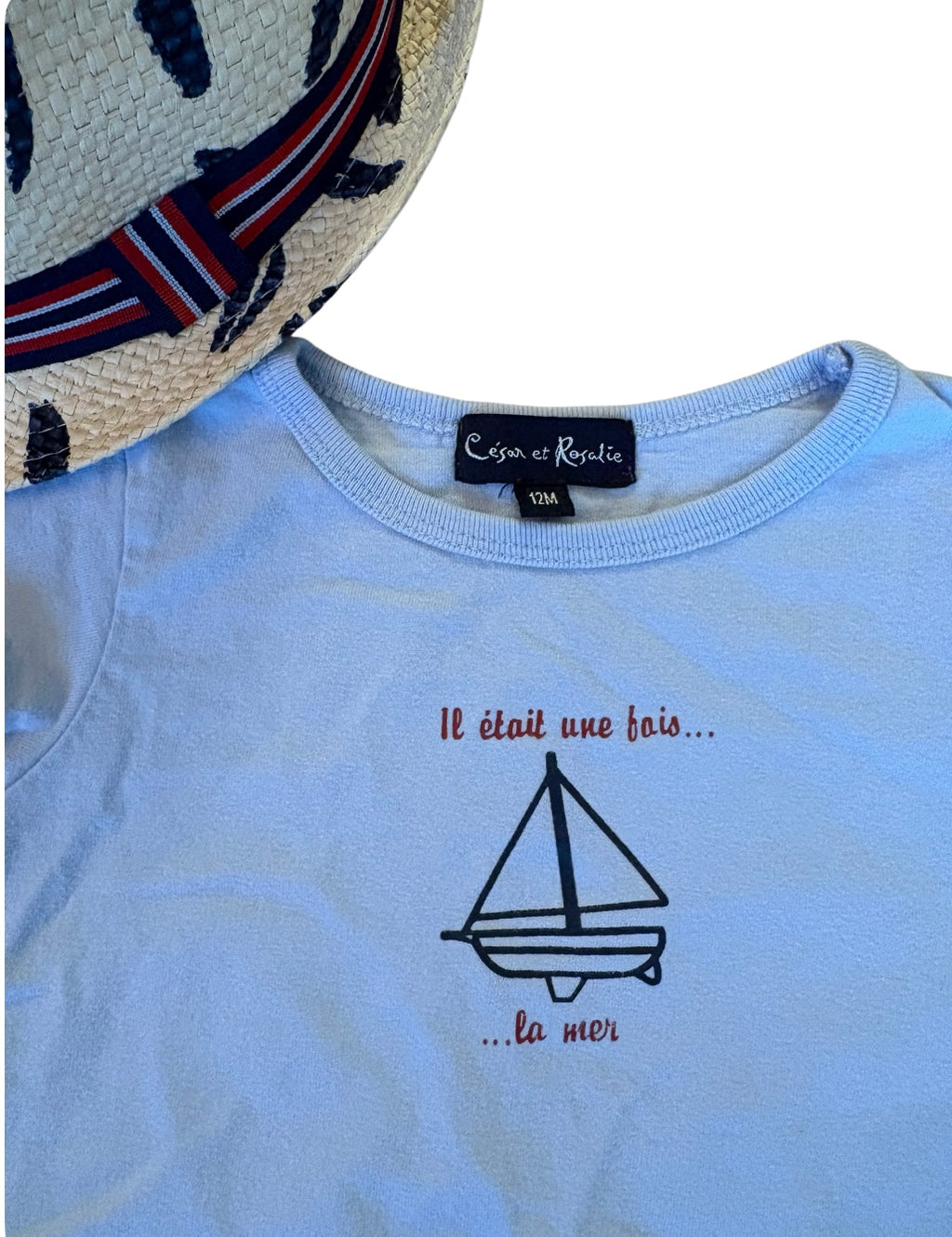 Chandail CÉSAR & ROSALIE 12 mois + petit chapeau+ pantalon CARTER’S