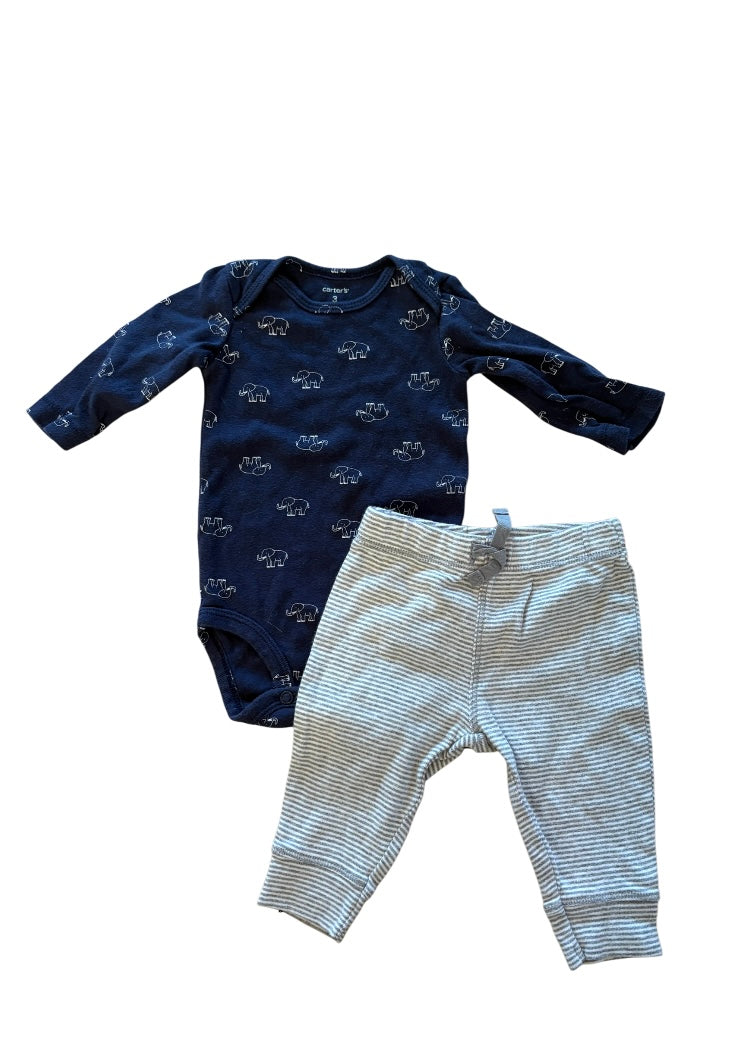 Cache couche CARTER’S 3 mois+ pantalon CARTER’S 3 mois