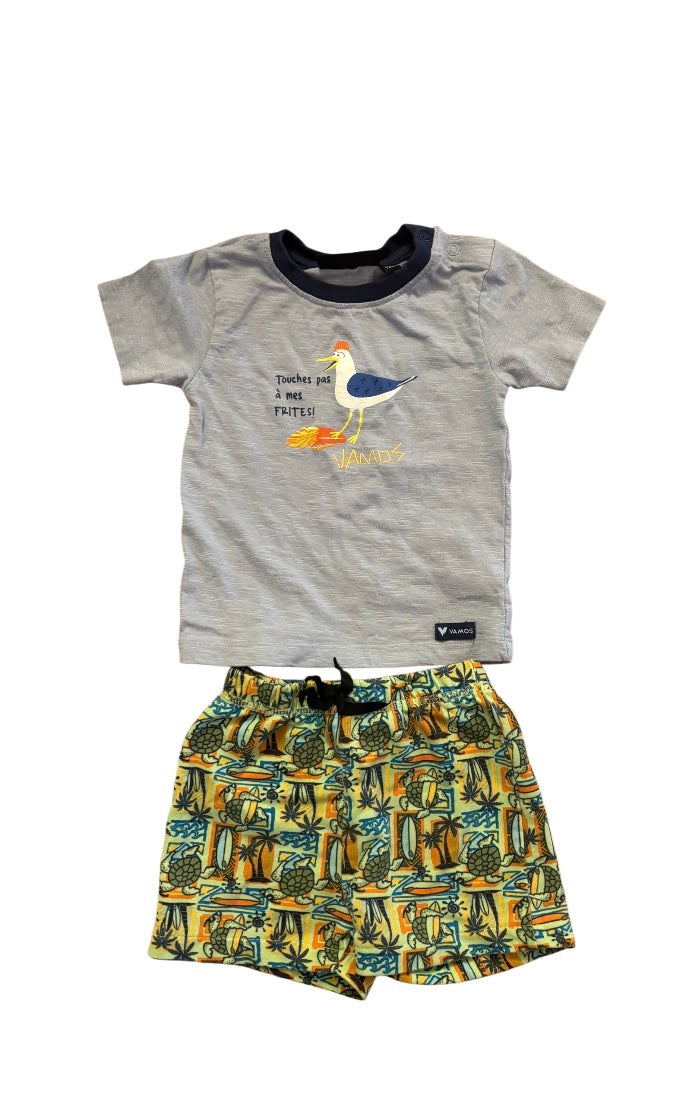 T-shirt VAMOS+ short MONKEY 12 mois