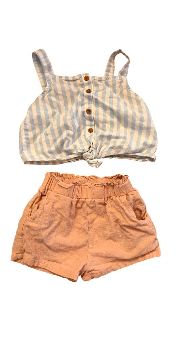 Short+camisole H&M 7-8 ans