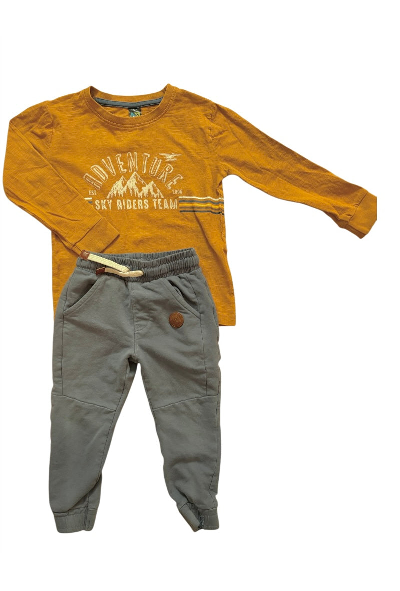 Pantalon KOKO NOKO+chandail SKY ADVENTURE 2 ans