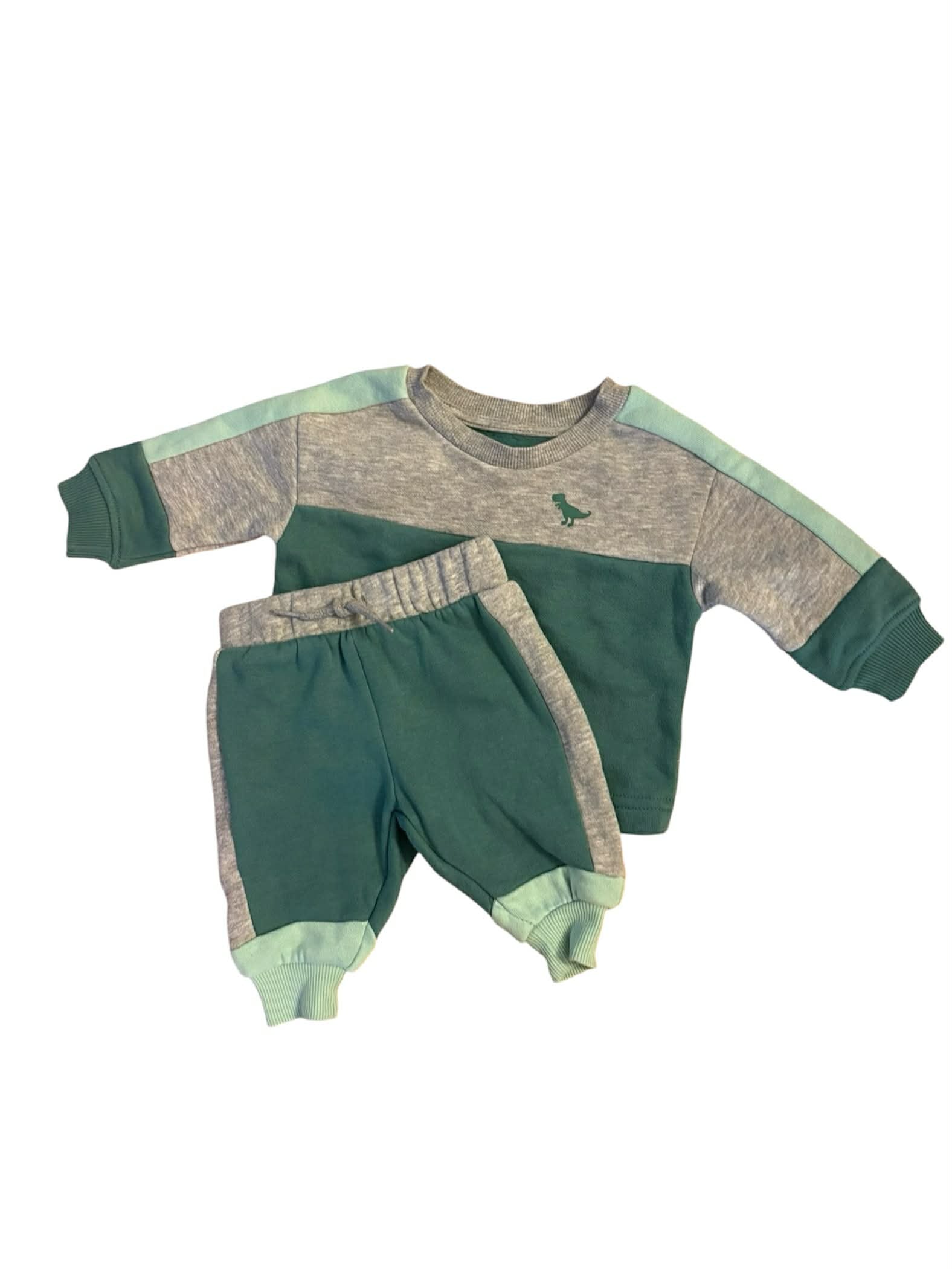 Ensemble long dinosaure 2 pièces 0-3 mois